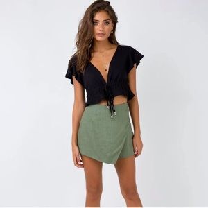Princess Polly Khaki Skort